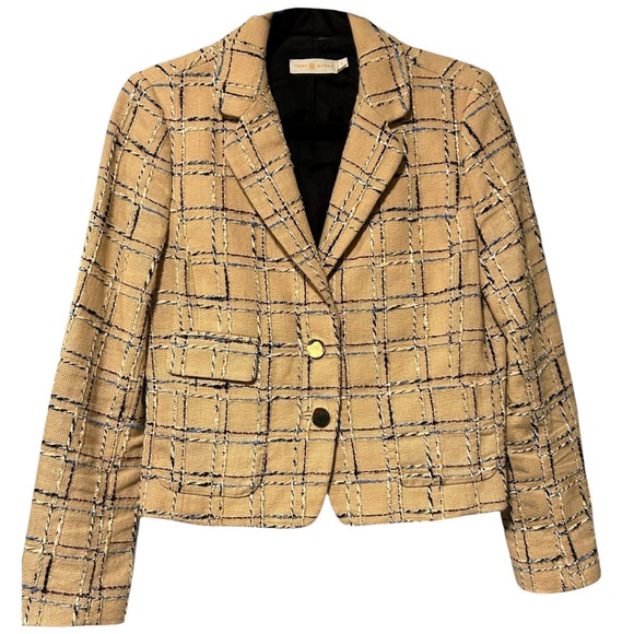 Tory Burch Jackets & Blazers - Tory Burch Evie Beige Blazer Jacket Size 6